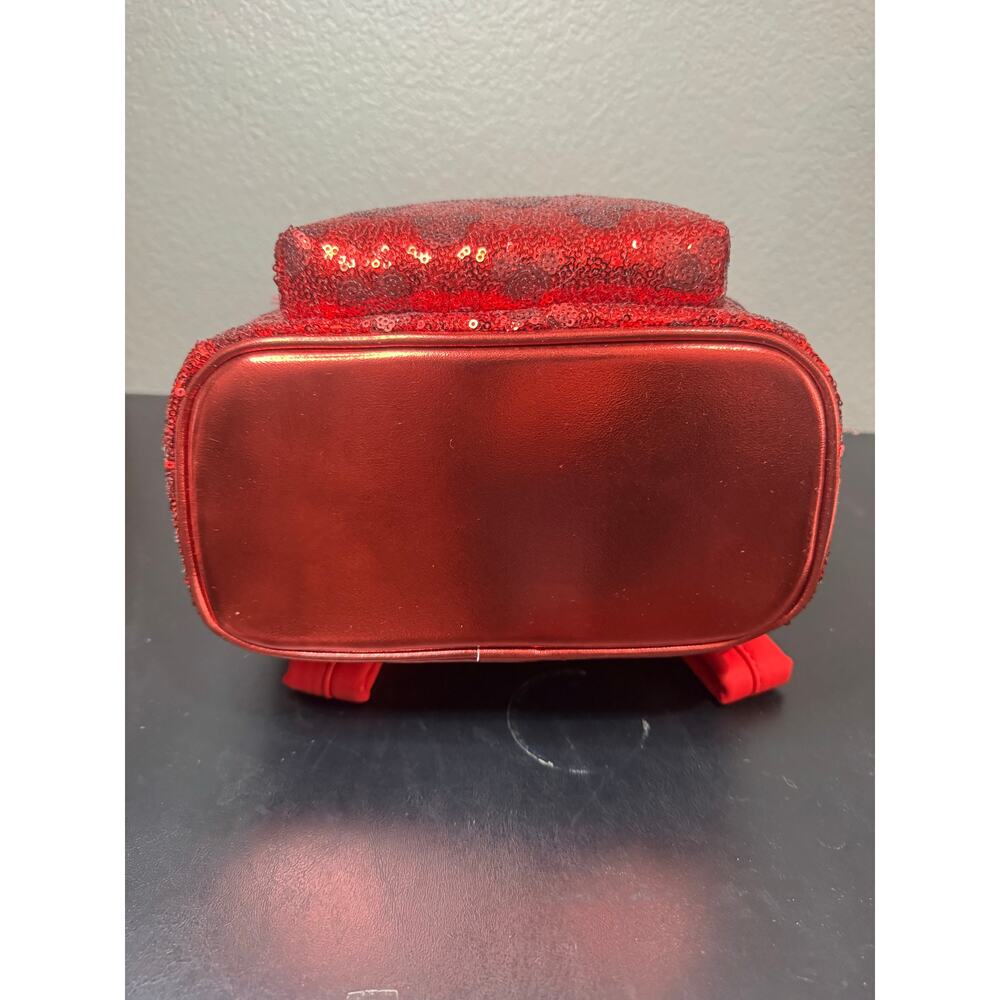 Loungefly Disney Parks Minnie Red Sequin Mini Backpack Bag NWT Hidden Mickey - Picture 5 of 5